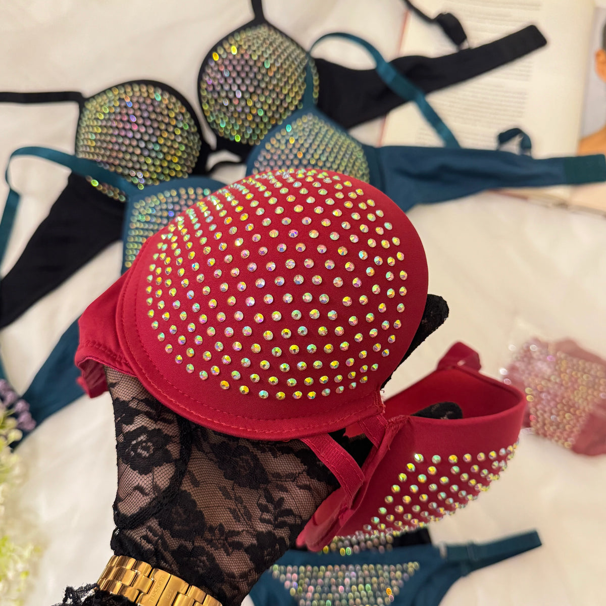 Beaded VS Bra Set(Premium)